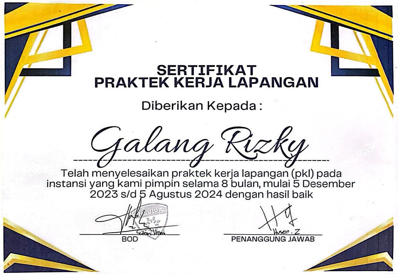 Praktek Kerja Lapangan